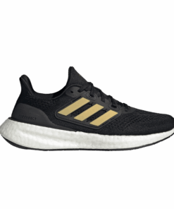 (Women) adidas PureBoost 23 Black Gold Metallic IF2391 Nicesnk