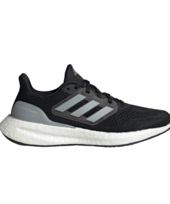 (Women) adidas PureBoost 23 Wide Black Silver Metallic IF8063 Nicesnk
