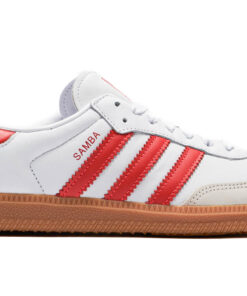 (Women) adidas Samba OG White Solar Red Gum IF6513 Nicesnk