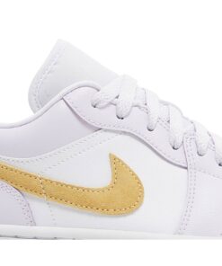 Alternative view of (Women) Air Jordan 1 Low Barely Grape DC0774-501 Nicesnk