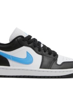 (Women) Air Jordan 1 Low 'Black University Blue' DC0774-041