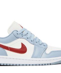 (Women) Air Jordan 1 Low Blue Whisper Dune Red DC0774-164 Nicesnk