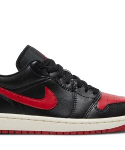 (Women) Air Jordan 1 Low Bred Sail DC0774-061 Nicesnk