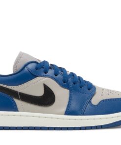 (Women) Air Jordan 1 Low 'French Blue College Grey' DC0774-402