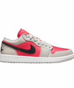 (Women) Air Jordan 1 Low 'Light Iron Ore Siren Red' DC0774-060