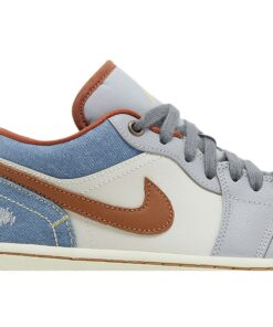 Alternative view of (Women) Air Jordan 1 Low Phantom Denim FZ5045-091 Nicesnk