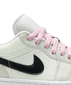 Alternative view of (Women) Air Jordan 1 Low SE 'Barely Green' CZ0776-300