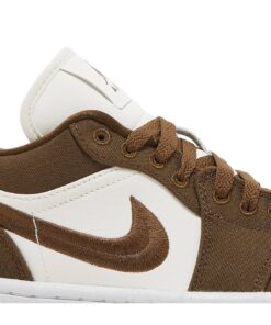 Alternative view of (Women) Air Jordan 1 Low SE Light Olive(WMNS) DV0426-301 Nicesnk