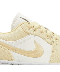 Alternative view of (Women) Air Jordan 1 Low SE Team Gold FN3722-701 Nicesnk