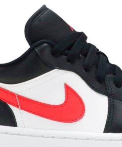 Alternative view of (Women) Air Jordan 1 Low Siren Red DC0774-004 Nicesnk
