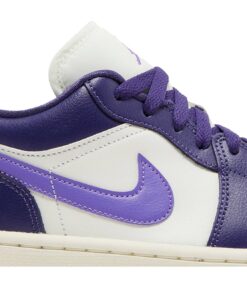 Alternative view of (Women) Air Jordan 1 Low Sky Purple DC0774-502 Nicesnk