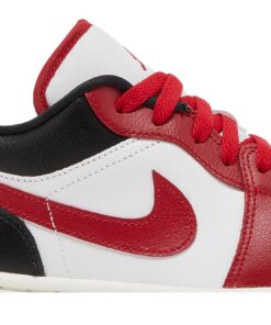 Alternative view of (Women) Air Jordan 1 Low 'White Gym Red' DC0774-160