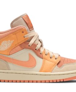 (Women) Air Jordan 1 Mid Apricot DH4270-800 Nicesnk