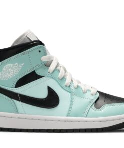 (Women) Air Jordan 1 Mid Aqua Black BQ6472-300 Nicesnk