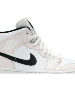 Alternative view of (Women) Air Jordan 1 Mid Barely Rose BQ6472-500 Nicesnk