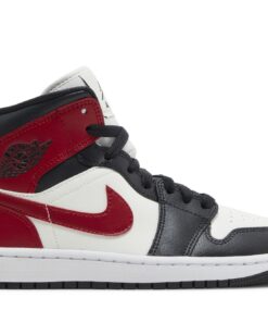 (Women) Air Jordan 1 Mid 'Black Toe' BQ6472-160