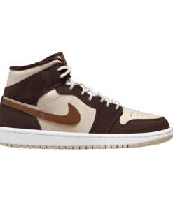 (Women) Air Jordan 1 Mid 'Brown Fleece' DO6699-200