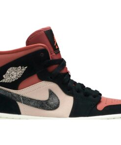 Alternative view of (Women) Air Jordan 1 Mid 'Canyon Rust' BQ6472-202