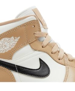 Alternative view of (Women) Air Jordan 1 Mid 'Desert' BQ6472-103