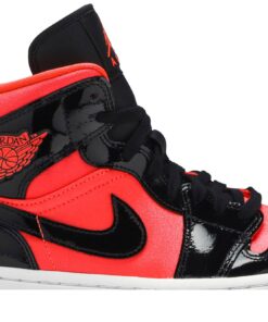 Alternative view of (Women) Air Jordan 1 Mid 'Hot Punch' BQ6472-600