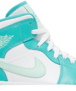 Alternative view of (Women) Air Jordan 1 Mid Marine Green DV2229-300 Nicesnk