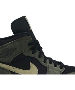 Alternative view of (Women) Air Jordan 1 Mid 'Olive' BQ6472-030