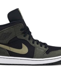 (Women) Air Jordan 1 Mid 'Olive' BQ6472-030