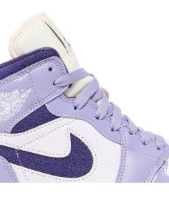 Alternative view of (Women) Air Jordan 1 Mid 'Purple Chenille' DZ3745-500