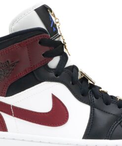 Alternative view of (Women) Air Jordan 1 Mid SE 'Gold Pendants' CZ4385-016
