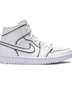 (Women) Air Jordan 1 Mid SE Iridescent Trim CK6587-100 Nicesnk