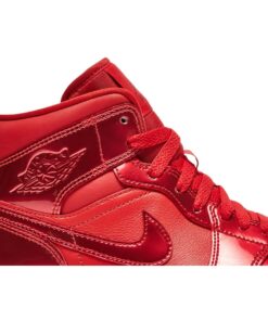 Alternative view of (Women) Air Jordan 1 Mid SE Red Pomegranate DH5894-600 Nicesnk