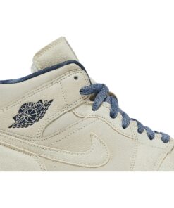 Alternative view of (Women) Air Jordan 1 Mid SE White Midnight Navy DM9126-104 Nicesnk