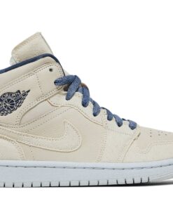(Women) Air Jordan 1 Mid SE White Midnight Navy DM9126-104 Nicesnk