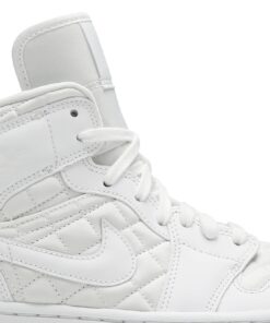 Alternative view of (Women) Air Jordan 1 Mid SE White Quilted DB6078-100 Nicesnk