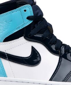 Alternative view of (Women) Air Jordan 1 Retro High OG Blue Chill CD0461-401 Nicesnk