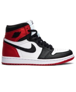 (Women) Air Jordan 1 Retro High Satin Black Toe CD0461-016 Nicesnk
