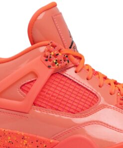 Alternative view of (Women) Air Jordan 4 Retro Hot Punch AQ9128-600 Nicesnk
