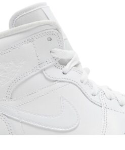 Alternative view of (Women) Air Jordan Mid Triple White 2022 DV0991-111 Nicesnk