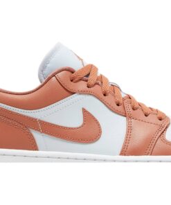 Alternative view of (Women) (Grade School) Air Jordan Air 1 Low Sky Orange DC0774-080 Nicesnk