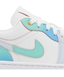 Alternative view of (Women) Nike Air Air Jordan 1 Low SE Emerald Rise FN8899-131 Nicesnk