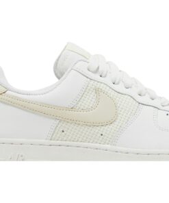 Alternative view of (Women) Nike Air Force 1 '07 ESS 'Cross Stitch - White Fossil' DJ9945-100