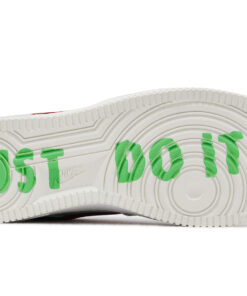 Alternative view of (Women) Nike Air Force 1 '07 LX 'Just Do It - White University Red Snakeskin' DV1493-161