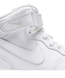 Alternative view of (Women) Nike Air Force 1 07 Mid Triple White DD9625-100 Nicesnk