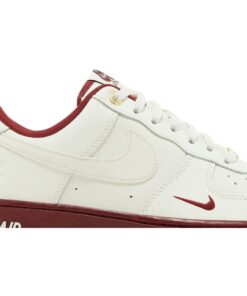 Alternative view of (Women) Nike Air Force 1 '07 SE '40th Anniversary - Sail Team Red' DQ7582-100