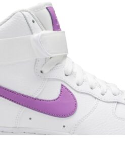 Alternative view of (Women) Nike Air Force 1 High White Dark Orchid 334031-112 Nicesnk