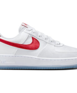 (Women) Nike Air Force 1 Low Satin - White Gym Red DX6541-100 Nicesnk