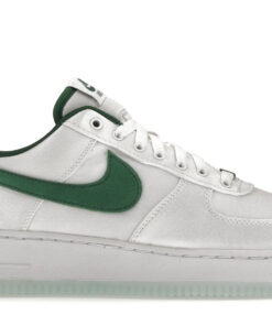 (Women) Nike Air Force 1 Low Satin White Pine Green DX6541-101 Nicesnk