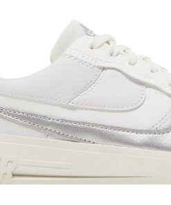 Alternative view of (Women) Nike Air Force 1 PLT.AF.ORM 'Summit White Metalic Silver' DJ9946-101