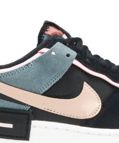 Alternative view of (Women) Nike Air Force 1 Shadow Black Light Arctic Pink CU5315-001 Nicesnk