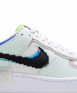 Alternative view of (Women) Nike Air Force 1 Shadow SE Pixel Swoosh - Barely Green CV8480-300 Nicesnk
